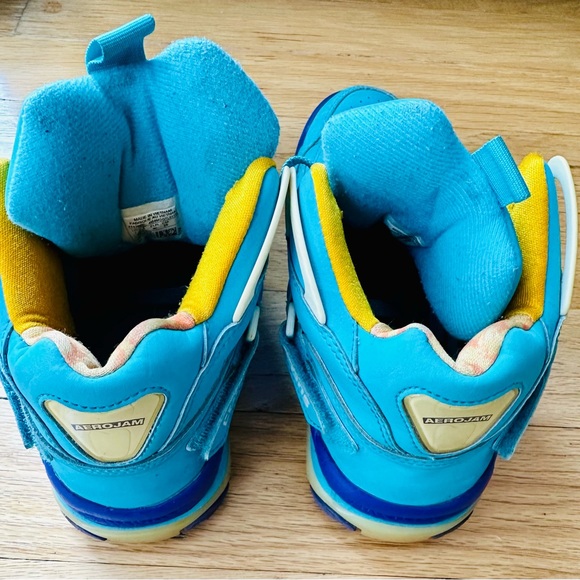 CONS CONVERSE AEROJAM Larry Johnson Hornets Basketball Shoe Size 7 Blue - Picture 3 of 7